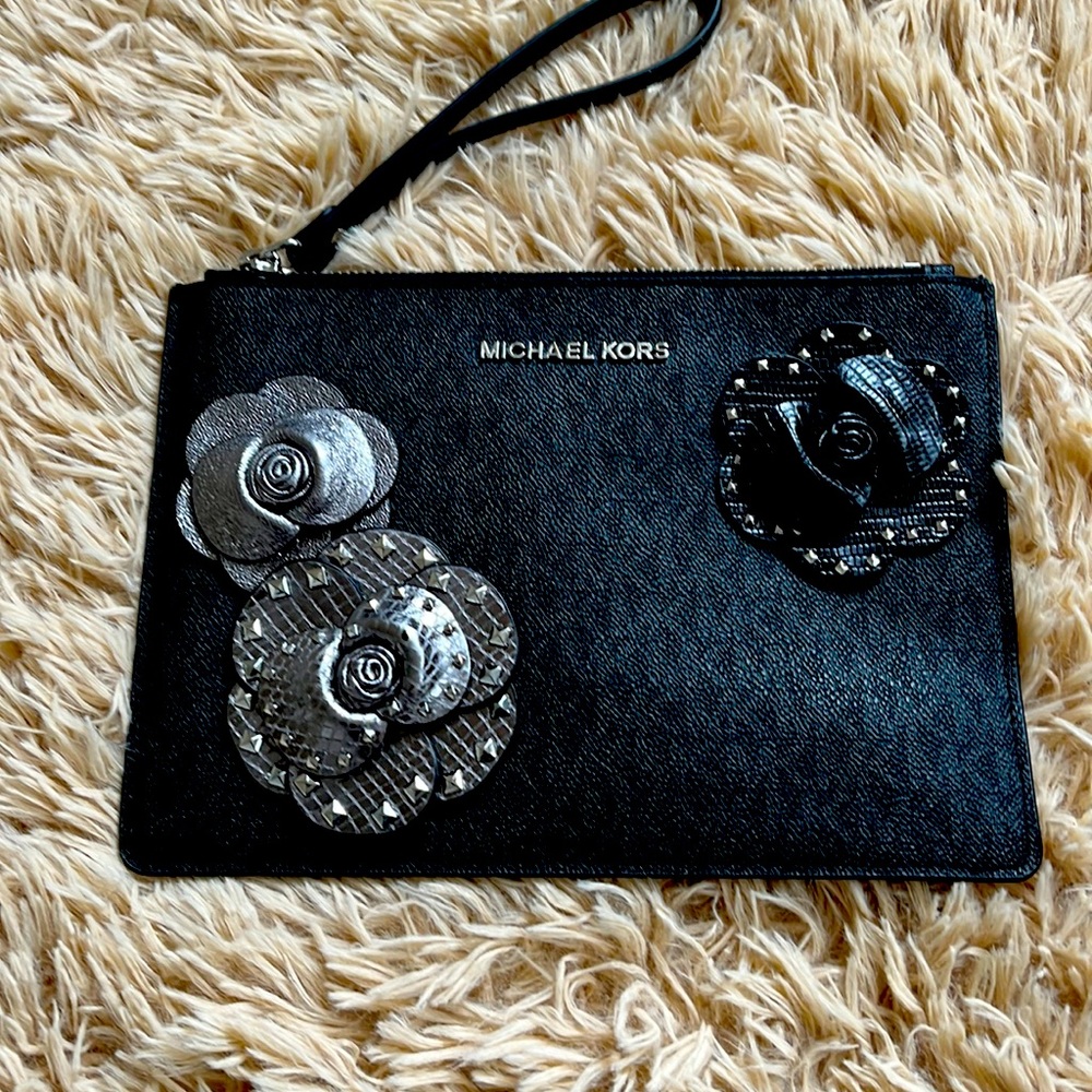 Michael Kors Black Clutch NWOT